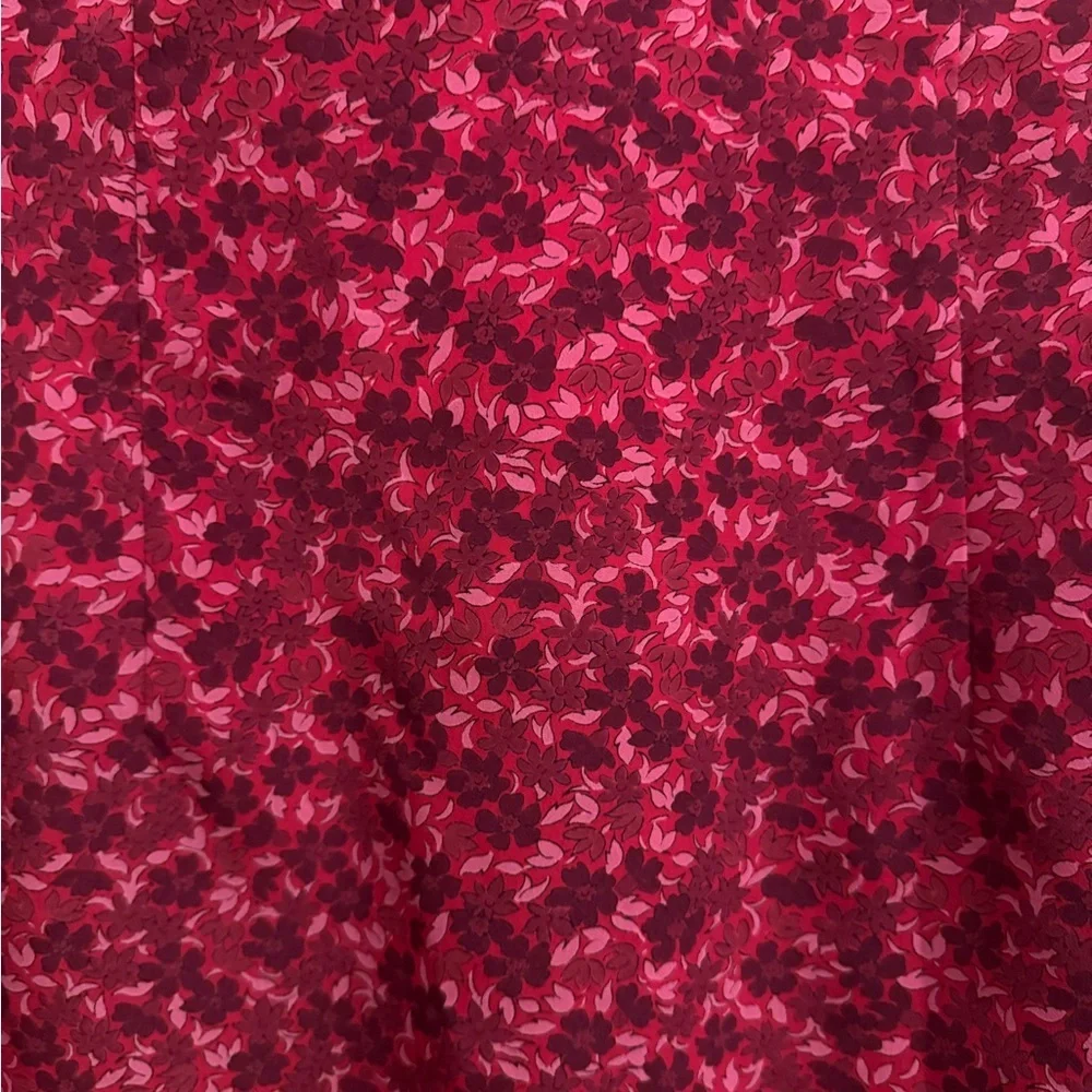 Y2K Express Large Pink Ditsy Floral Strappy Keyhole Mini Dress Romantic Party